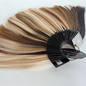 Big Brand's Popular Balayage for Tape Hair Virgin Remy Hair Extension Color Ring Swatch Russian Hair Color Chart