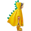 Cartoon Dinosaur Cape-Style for for Boys & Girls Waterproof Windproof Outdoor Raincoat Pongee Fabric Camping Use