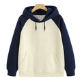 400gsm Pre-shrunk Heavy Cotton Silver Fox Fleece Lining Raglan Sleeve Oversized Color-matching Hoodies With Double Pockets