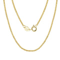 Rainbowking S925 Silver Chain Italian Turned 1.2mm Chopin Chain Hip Hop Collarbone Necklace Fine Jewelry for Wedding or Gift