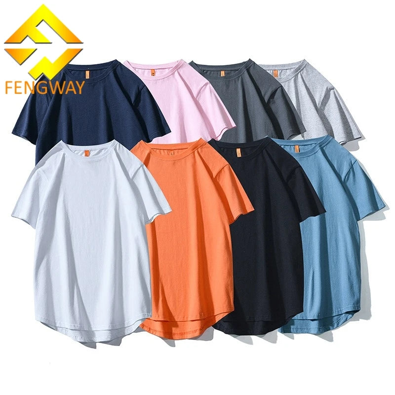 Allsense Men's Regular Fit Solid Pattern 100% Cotton Eco-Friendly T-Shirts 240gsm Blank Design Regular Length Regular Sleeve