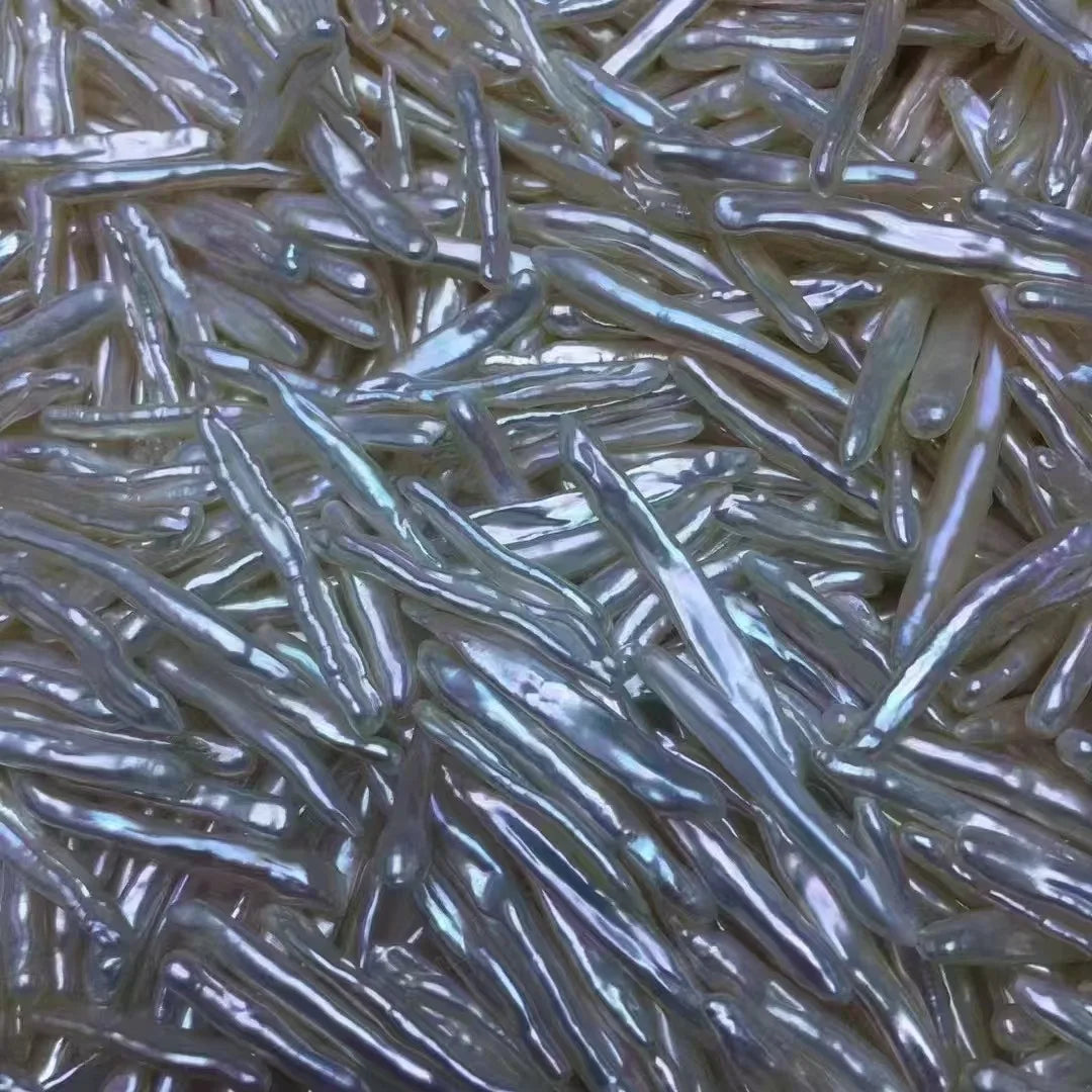 Good Gloss Width 5-6mm Length 23-28mm Long Toothpick Natural Fresh Water Stick Pearls for Jewelry Making