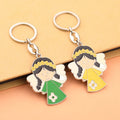 Wholesale Creative Zinc Alloy 3D Carabiner Backpack Decoration Cartoon Angel Doll Keychain Jewelry Pendant Fashion Trend