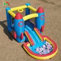 Indoor Outdoor Party Inflatable Bounce House Toddler Bounce House Combo with Ball PitSlideBasketTrampoline