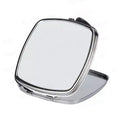 Qualisub Personalized Iron Metal Sublimation Makeup Mirror Blanks Portable Pocket DIY Gift