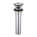 Modern Style G 1 1/4'' Size Silver Anti Odor Pop up Drain Waste Water Drainer With Overflow Basin