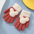 Lovely Little Girls Children Mitten Infant Warm Cute Knitted Winter Kids Gloves