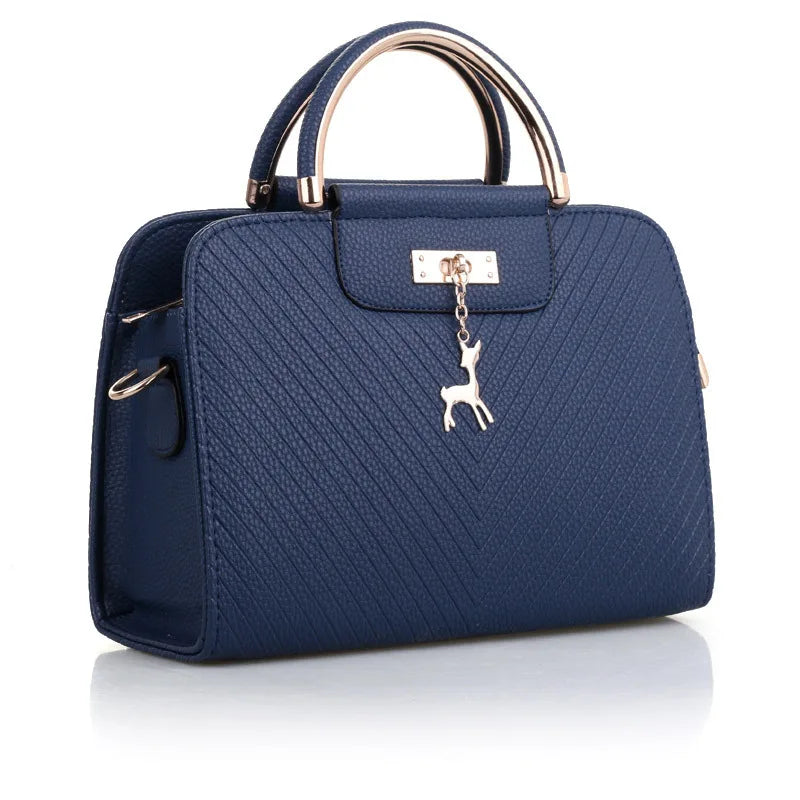 Women's Trendy Stylish Mini Leather Messenger Bag New PU Shoulder Handbag with Zipper Closure