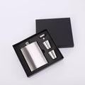 8oz Stainless Steel Hip Flask Gift Set with Shot Glass & Funnel Portable Metal Liquor Flask for Men