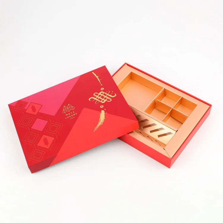 Luxury Rigid Cardboard Paper Box Food Grade Chocolate Products Packaging for Valentine's Gift Factory Direct