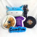 OEM Throw Pillows Cushions Manufacturer Portable Soft Sleep Custom Logo Shaped Cute Animal Cushion Pillow Cover Plush Pillow