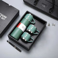 304 Stainless Steel Thermal Mug Gift Set Tea Cup 500ml Double Wall Tumbler Water Bottle Portable Vacuum Flask with 2 Extra Cup
