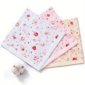 Panuelos Florales Para Mujer Women's 45*45cm Soft 60s Cotton Handkerchiefs Vintage Flower Printed Hankies for Wedding Tea Party