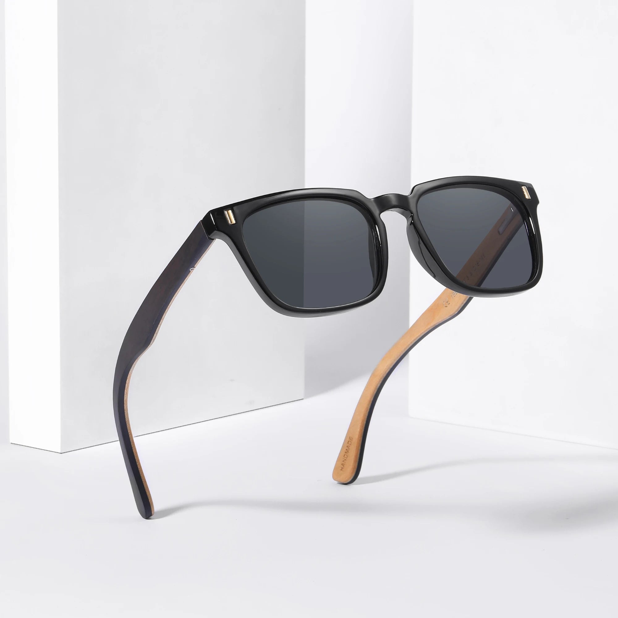CONCHEN OEM Fashion New Designer Custom Men Polarized Shades Wooden Bamboo Sunglasses for Unisex