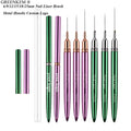 1PC Metal Handle 6/9/12/15/18/25mm Nail Liner Brush Nylon Hair Nail Painting Pen Green Nail Art Liner Brush