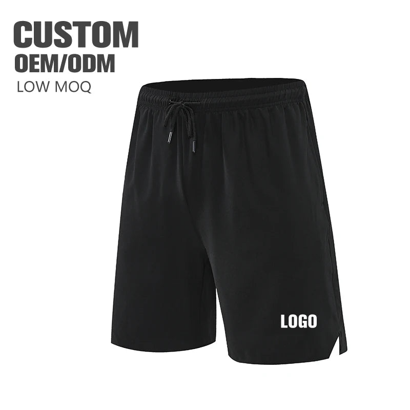 Custom Logo Men's Summer Jogger Running Shorts Quick-dry Lightweight Athletic Workout Sweat Gym Shorts Anti-Wrinkle Printed