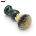 Wholesale Men Shaving Brushes Synthetic Hair Shave Tool with Green Wood Handle Travel Shave Brush Barber Shaving Cream Brush