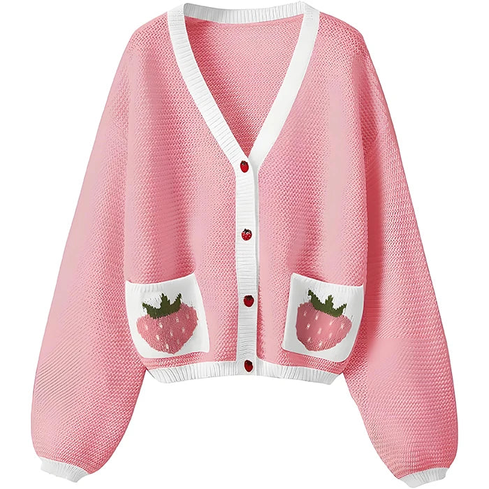 Custom OEM & ODM Women Sweater Long Sleeve Knit Jacquard Pattern Knitwear Ladies Clothes Cardigan Knitted Sweater for Women