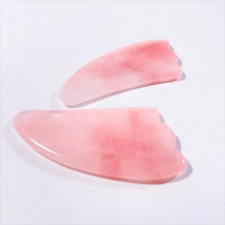 Huiying Wholesale Jade Acupressure Facial Gua Sha Rose Quartz Claw