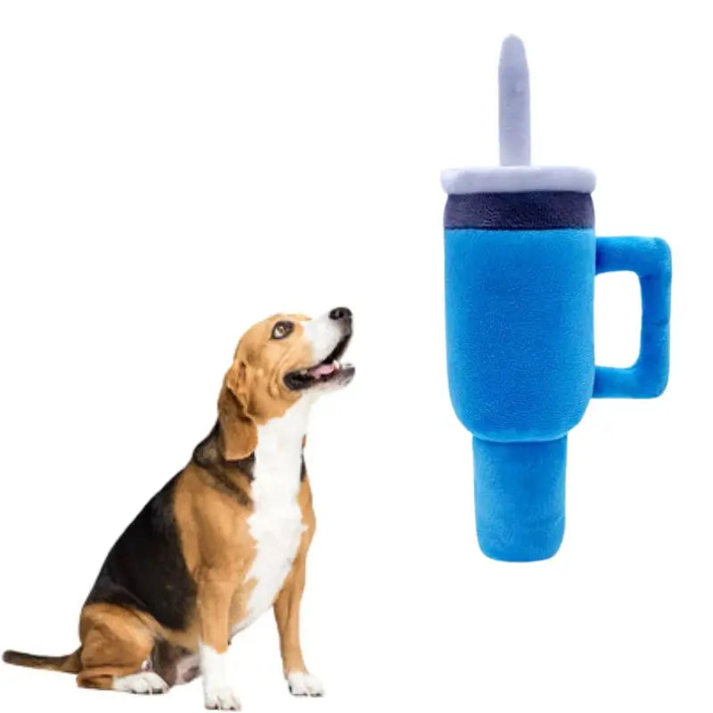 Stanley Eco-Friendly Plush Ice Cream Cup Interactive Chew Toys for Dogs Model Pct-002