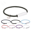 Trendy Men's Leather Rope Bracelet Stainless Steel Bracelet Men Leather Handmade Jewelry Gifts
