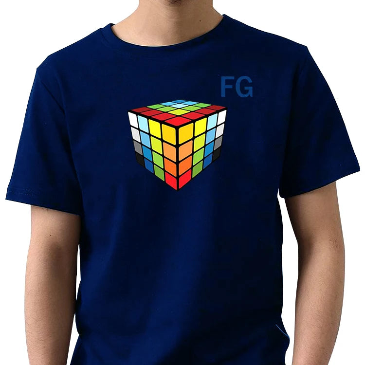 Washable Led T Shirt Customized Own Logo EL Panel T Shirt Led