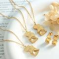 Hyperbole Irregular Geometric Jewelry Sets 18K Gold Plated Stainless Steel Abstract Geometric Necklace Earring Sets