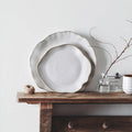 Nordic Eco-Friendly Ceramic Tableware Set Irregular Rice Bowl Dessert Salad Bowl Flat Plates for Restaurant Use