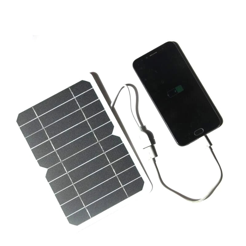 BUHESHUI 5W 5V Solar Charr Polycrystalline Solar Panel White Backsheet Half Cell Type Mobile Phones 3.7V Batteries OEM Power
