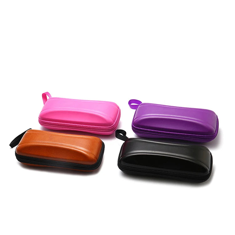 Wholesale Leather Sunglasses Case Packing Box Sun Glasses Zipper Boxes