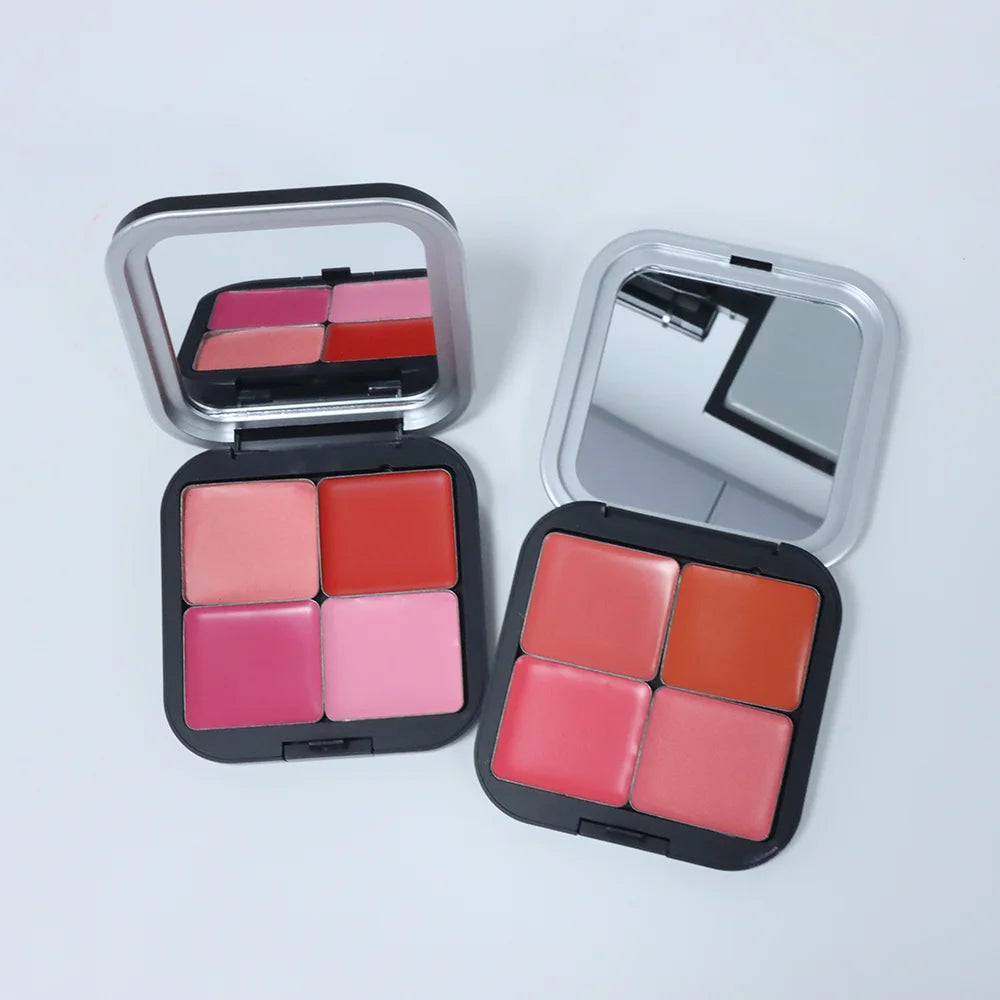 Custom Make up Maquillaje Vegan Blush Palette Private Label Vegan Magnetic Cream Blusher