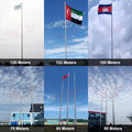 China Stainless Steel Flagpole 20 Ft Taper Flagpole Flag Pole Stand