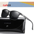 CANGO OEM Wholesale Custom Logo Sunglasses - Trendy Retro Vintage Black Outdoor Running Personalized Eyewear