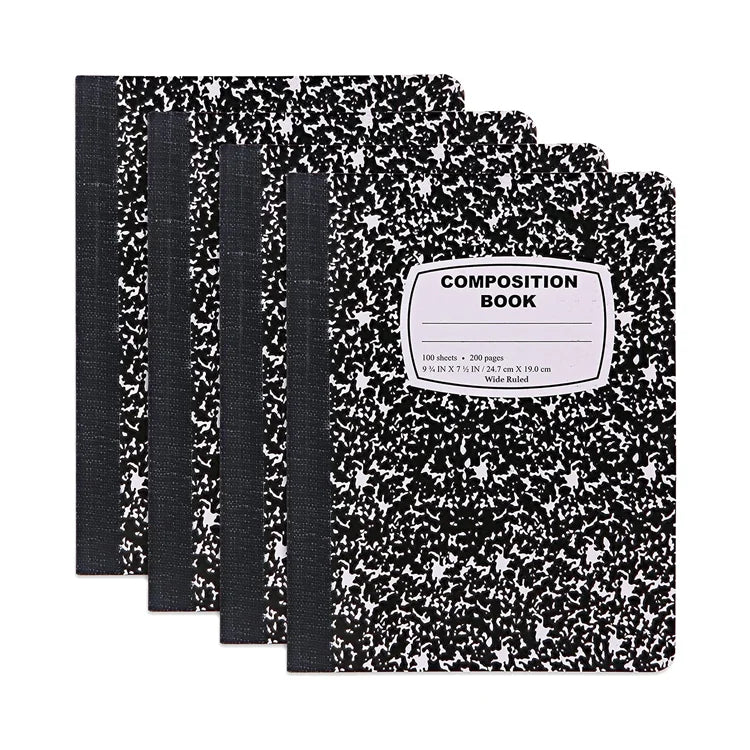 Custom Composition Book for Students Perfect Binding Featuring Fancy Paper Offset Paper Cardboard Coated Paper Art