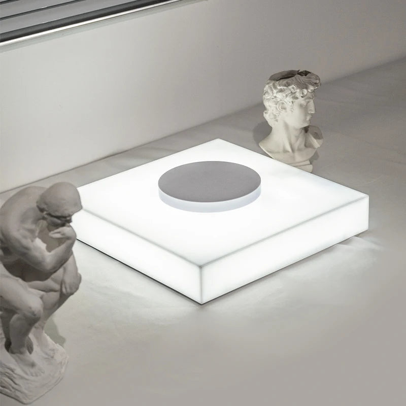 Rechargeable Rotating Luminous Base Desktop Jewelry Display Stand Shop Display Lightbox Customization