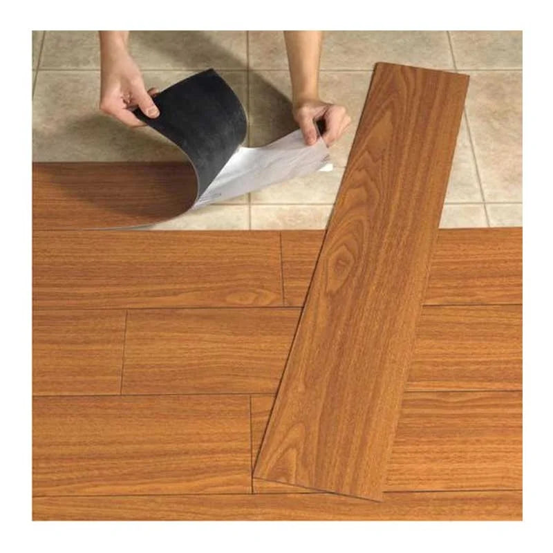 Luxury Vinyl Enginefloor Stickerflooring Waterproof Bedroom Smooth Modern Floor Sticker Vinyl Flooring Self Adhesive Wood Patter