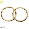 Wholesale Pattern O Buckle Bikini Accessories Zinc Alloy Gold logo Blanks Round Ring Clip Hooks for Swimwear