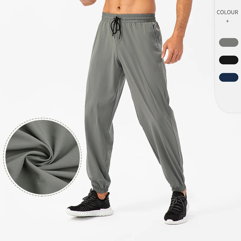 Men's Custom Logo Casual Street and Sports Wearing Sweatpants Polyester and Spandex Blending Elastic Waist Trackpants