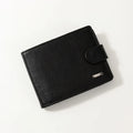 HASSION Custom Short Bifold RFID Leather Wallet Open Closure Cardholder with 2 ID Windows and Polyester Lining