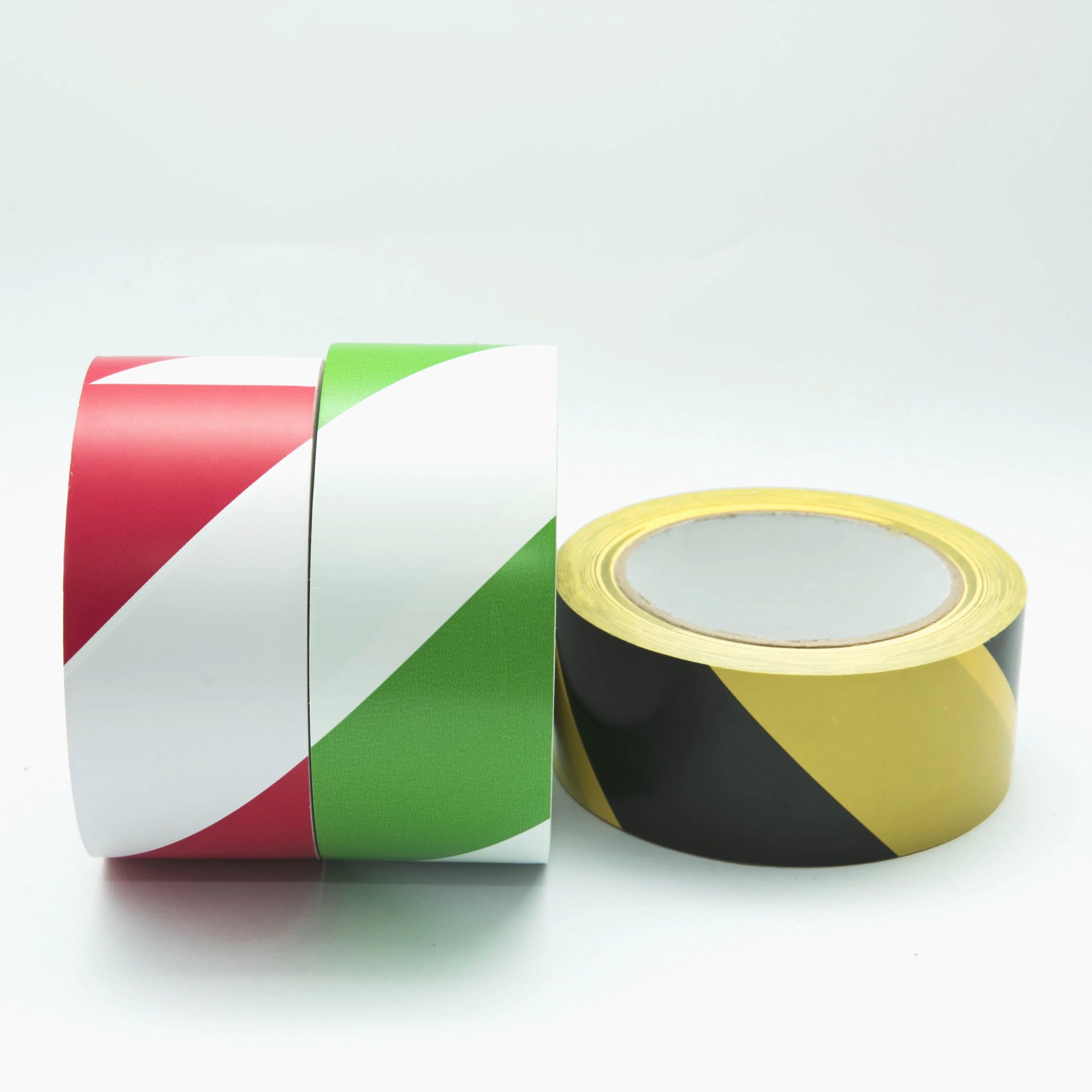 Yellow PVC Floor Marking Tape 100mm Single Sided Rubber Adhesive Sticker Waterproof Warning Hazardous Area Boundary Marking Tape