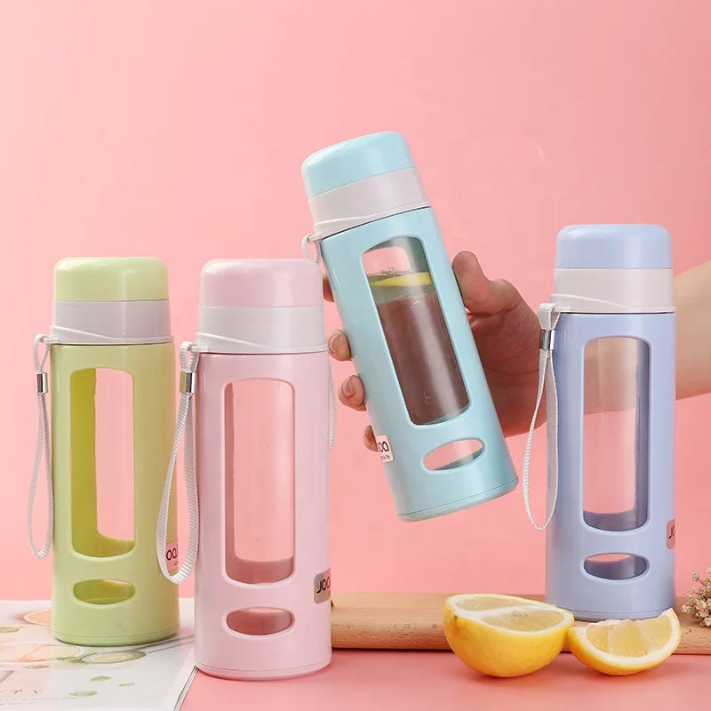 Hot Selling Wholesale Custom Plastic Silicone Anti-scalding Creative Removable Cup Lid Outdoor Sports Water Bottle