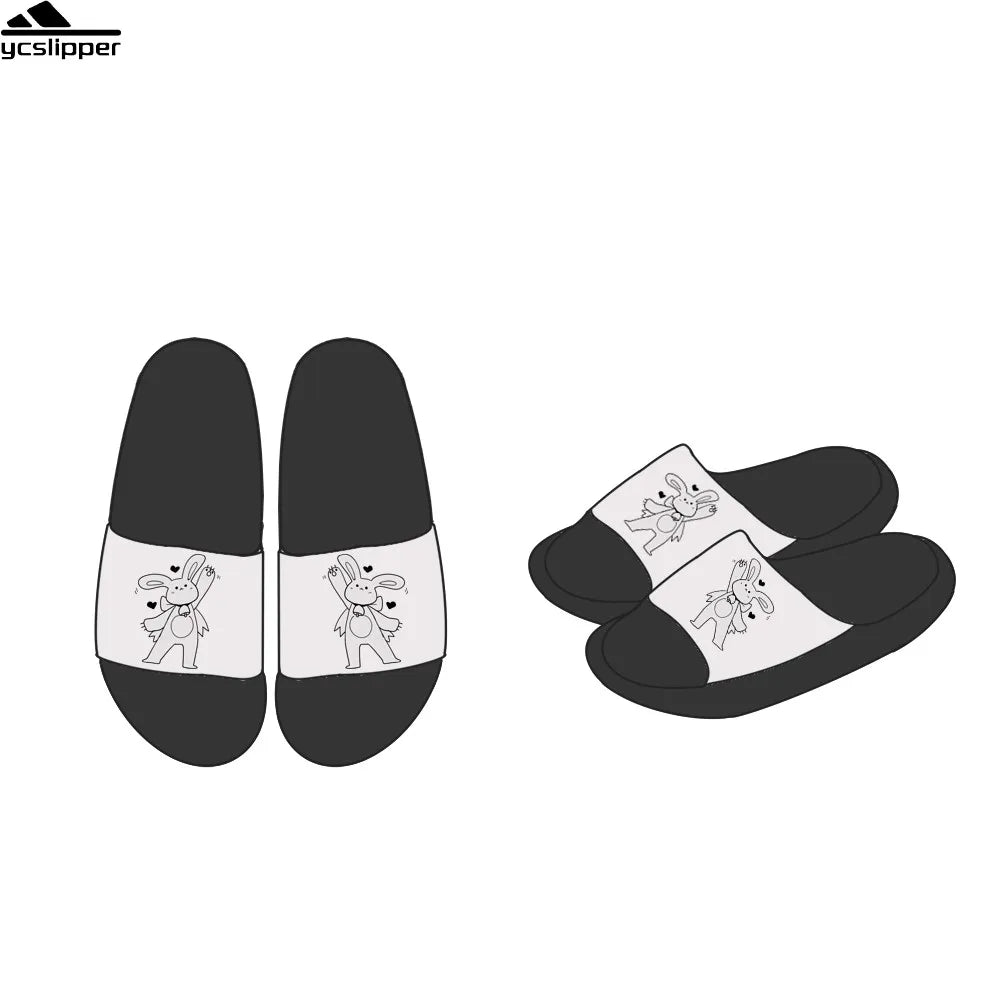 Casual Unisex Flip Flop Logo Custom New Design Men Black Slippers Waterproof Quick-Drying Light Weight