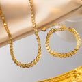 Non Tarnish 18k Gold Plated Necklace Bracelet Stainless Steel Personalized Phoenix Tail Diamond Peach Heart Necklace Bracelet