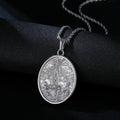 Couple Valentine Gift Jewelry Pendant Accessories Stainless Steel Men Women Portrait Retro Virgin Mary Rope Chain Necklace