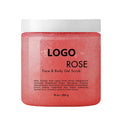 OEM Natural Whitening Face and Body Cleansing Rose Face Scrub Shower Gel