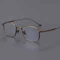 Titanium Unisex Eyeglasses Frames Vintage Style Lightweight Full Rim Solid Pattern Radiation Protection Optical Glasses