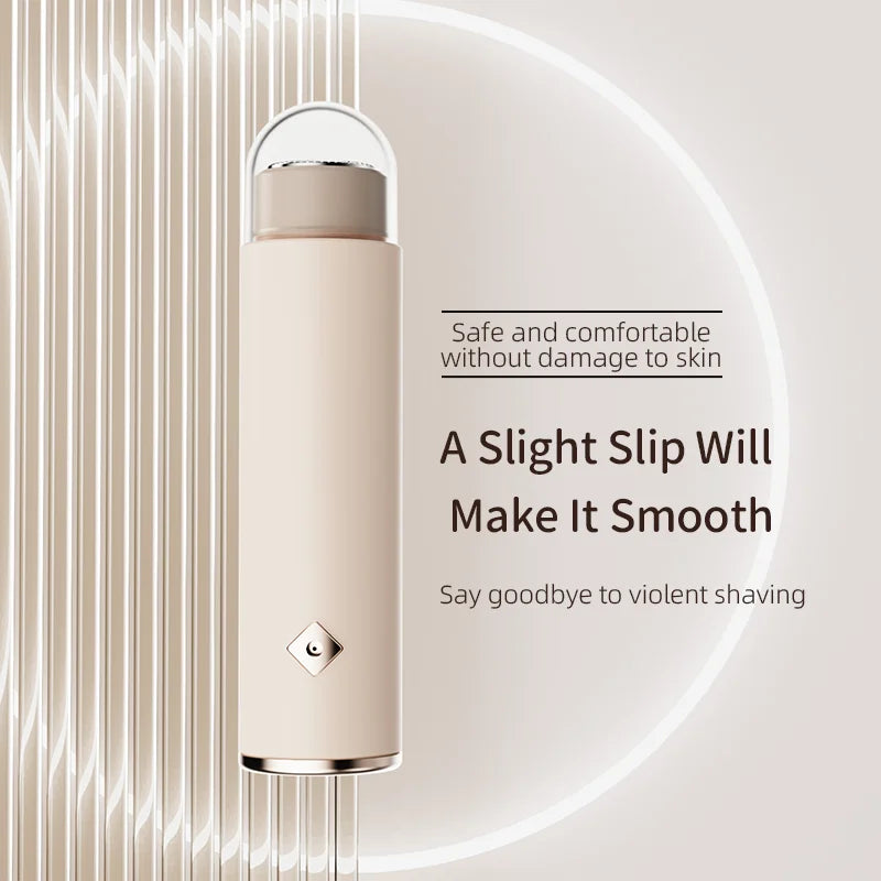 Waterproof Electric Shaver for Women Ladies Portable Painless Eyebrow Trimmer Wet/Dry Underarm Bikini Leg Razor Logo Shaped
