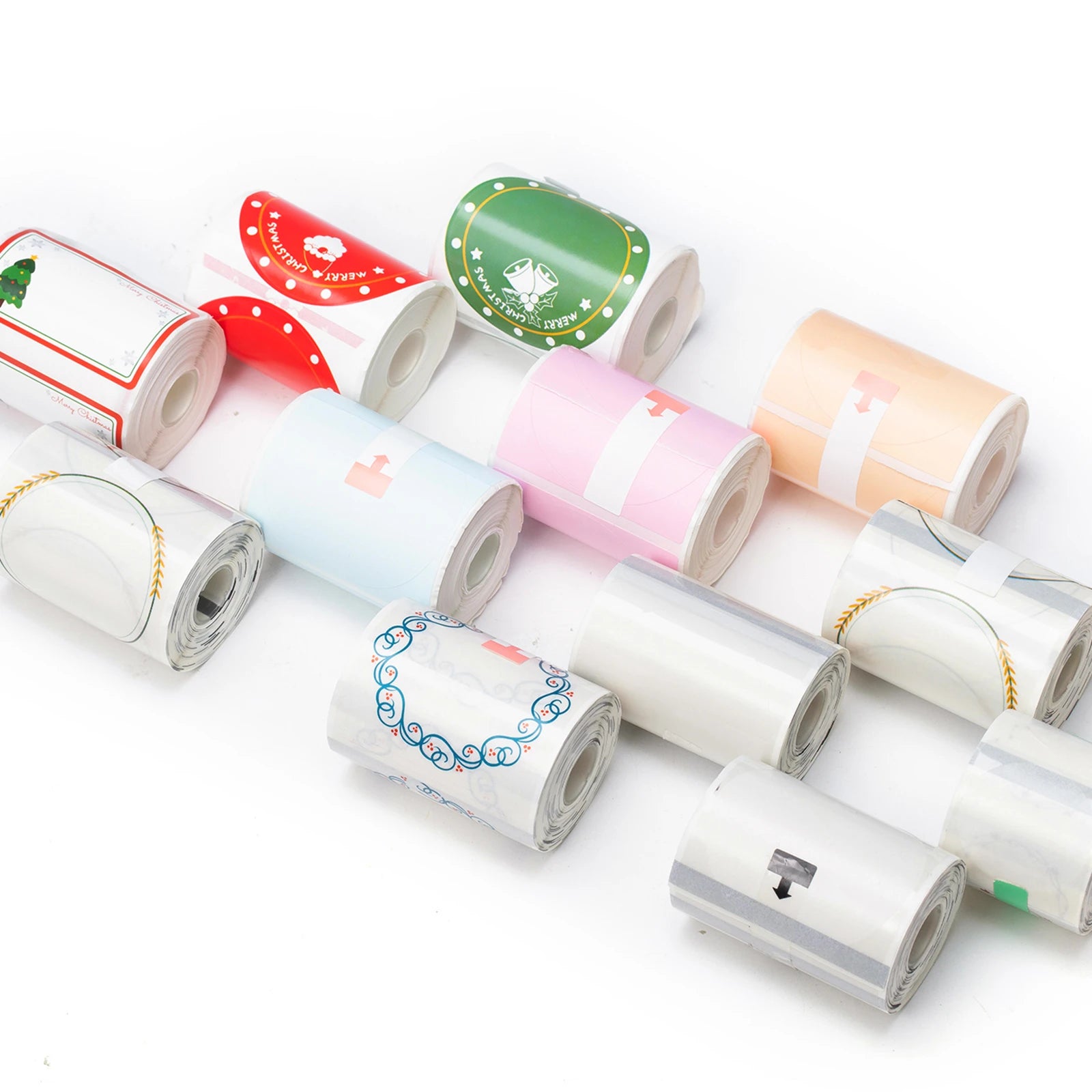 Phomemo M110 Thermal Paper Self-adhesive Round Sticker Label 50*50mm White Clear Blue Pink Khaki for M110 M220 M120 M200 Printer