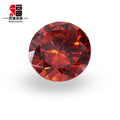 Baifu Jewelry Top Quality Loose Round Red Cubic Zirconia