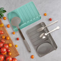 Easy Cleaning Silicone Spatula Holder Cooking Utensil Rest With Drip Pad for Stove Top Bpa Free Silicone Utensil Rest